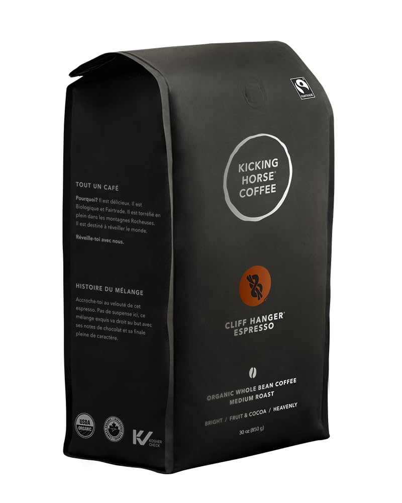 Kicking Horse Cliff Hanger Espresso Medium Roast Whole Bean, 850 g