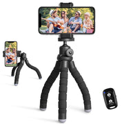UBeesize Flexible Phone Tripod with Wireless Remote, Black