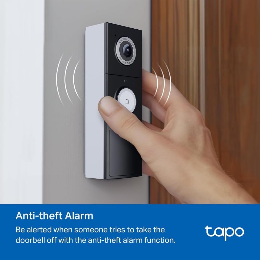 TP-Link Tapo Smart Video Doorbell Camera with Chime, Tapo D235