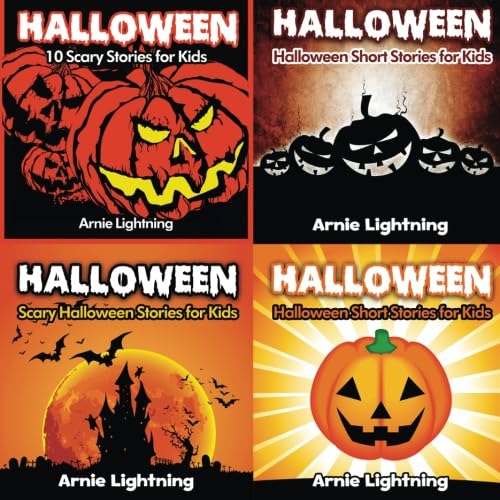 Halloween Book Bundle (4 Books in 1): Scary Stories and Jokes