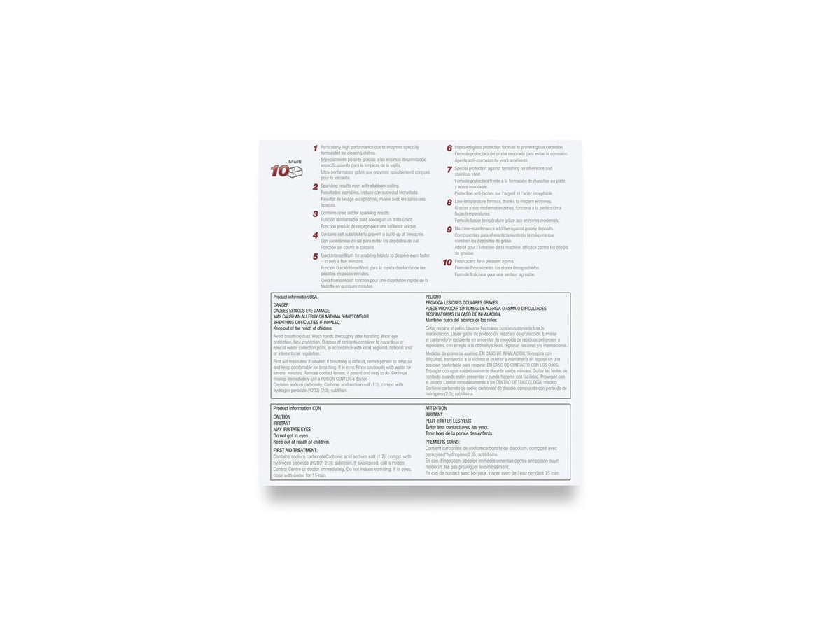 Miele UltraTabs Dish Accessory Set, 120 Tabs, 11347040