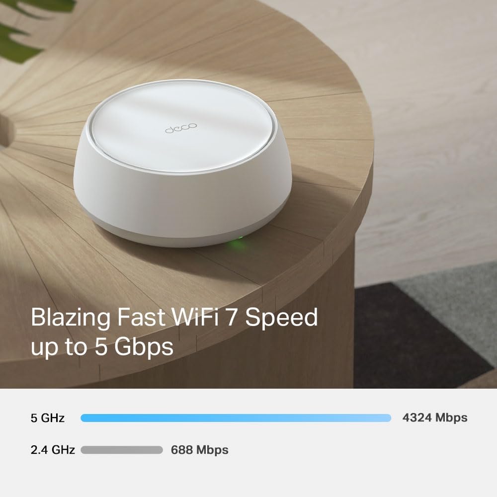 TP-Link Deco 7 BE25 BE5000 WiFi 7 Mesh System, 3-Pack