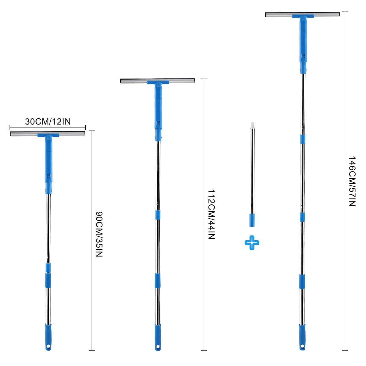 Mitclear Long Handle Window Cleaner Kit, 57 Inch