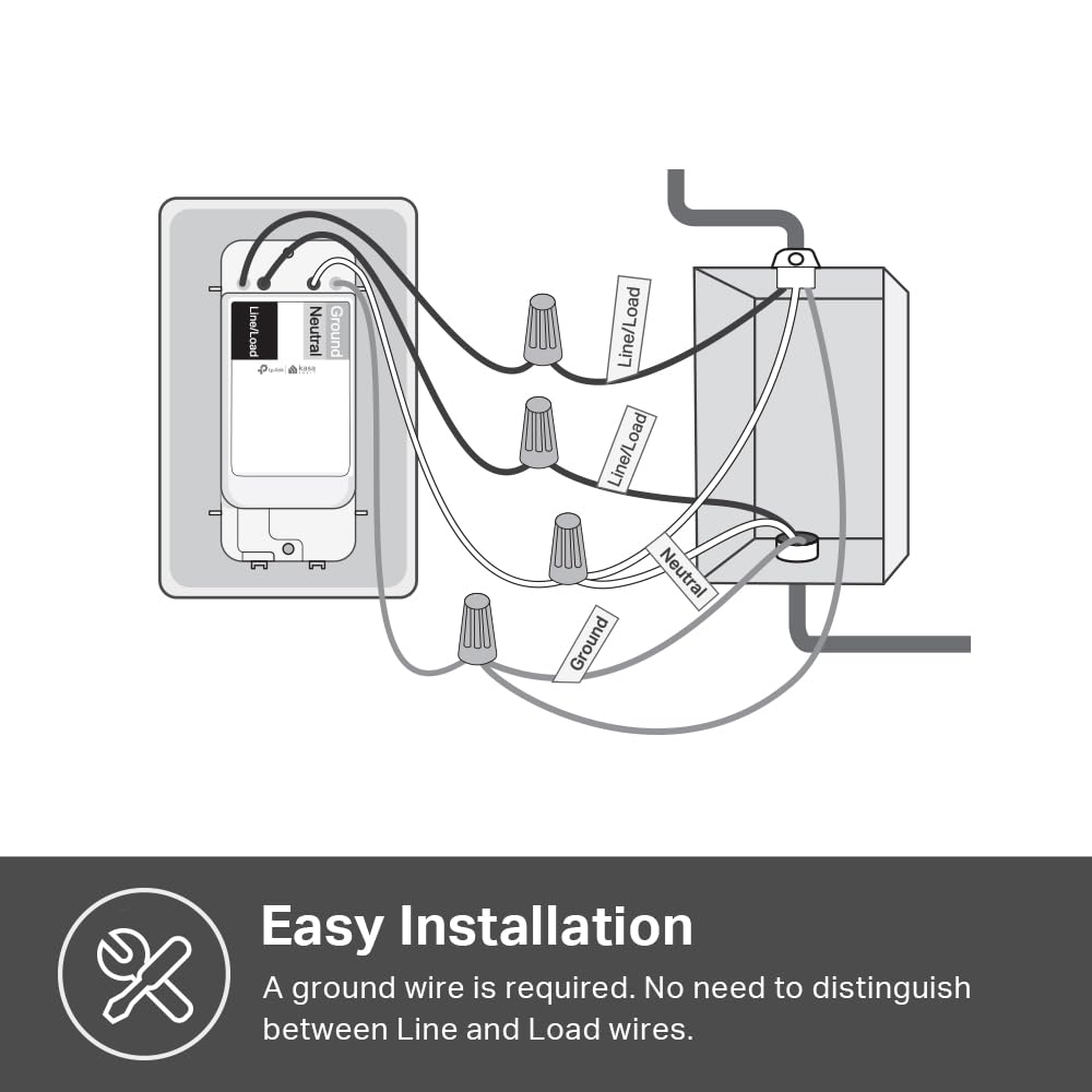 Kasa Matter Smart Wi-Fi Light Switch by TP-Link KS205P3 (3 Pack)