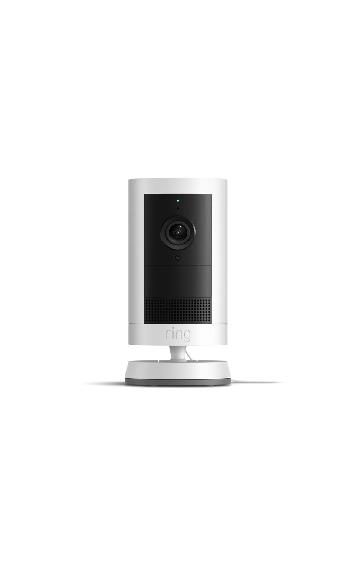 Ring Outdoor Cam Plus, Plug-In, 2K Video, White