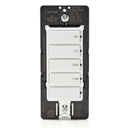 Leviton Countdown Timer Switch, 15-30 min, 1-2 Hour, DT102-1LW, White