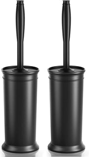 UPTRONIC Toilet Brush and Covered Holder Set, Black-02