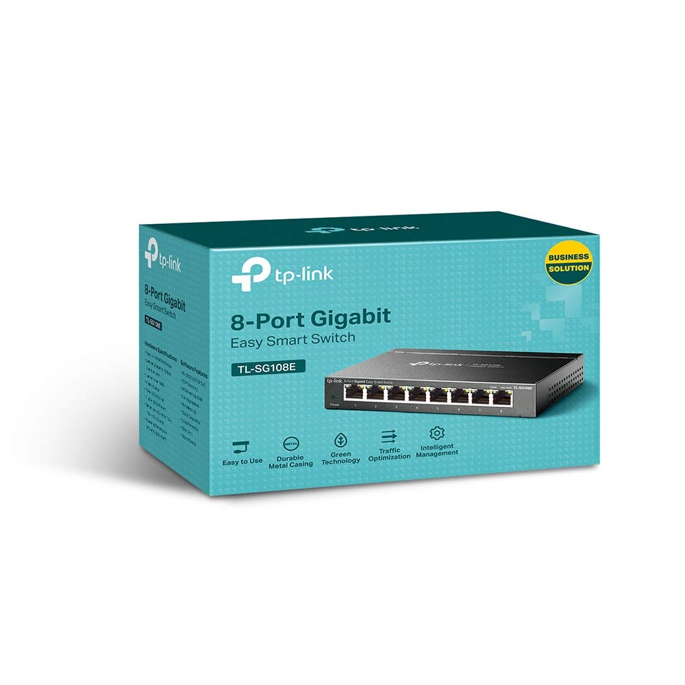 TP-Link 8-Port Gigabit Easy Smart Switch, TL-SG108E