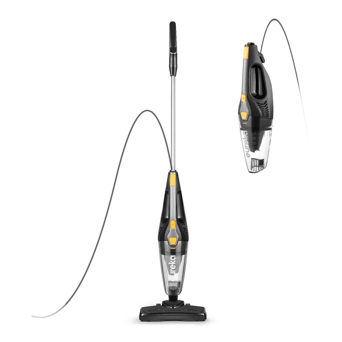 Eureka Home Lightweight Corded Stick Vacuum, NES212C, Blaze Black
