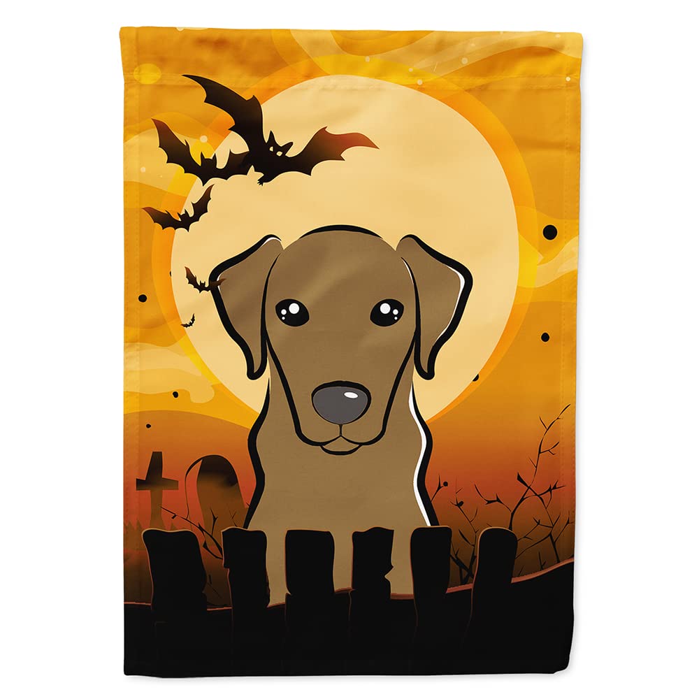 Caroline's Treasures Halloween Chocolate Labrador Flag