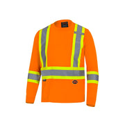 Pioneer High Vis Shirt for Men, Safety Long Sleeve, Class 2