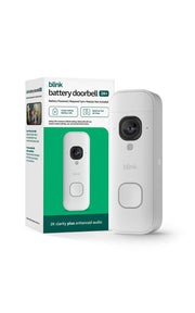 Blink Battery Doorbell 2K+, White, Sync Module Not Included