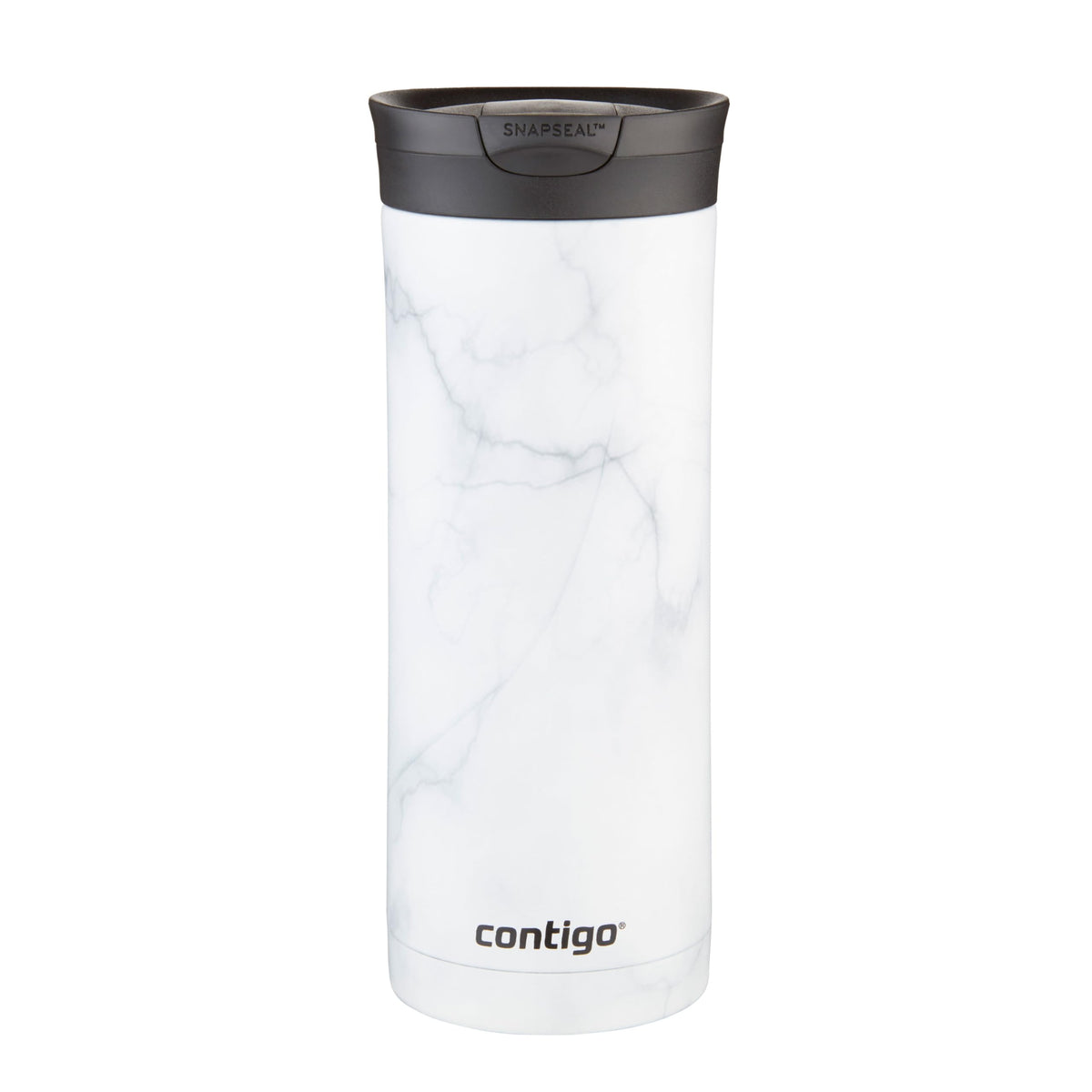 Contigo Huron 2.0 Couture Steel Travel Tumbler, White Marble, 20 oz