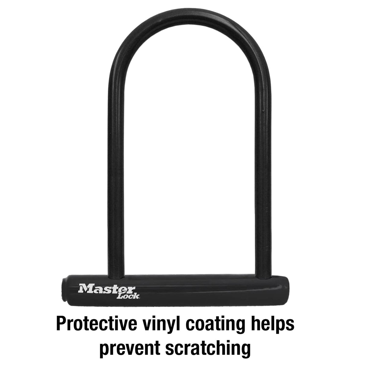Master Lock Black Bike U-Lock with Key, Standard Size, 8320D