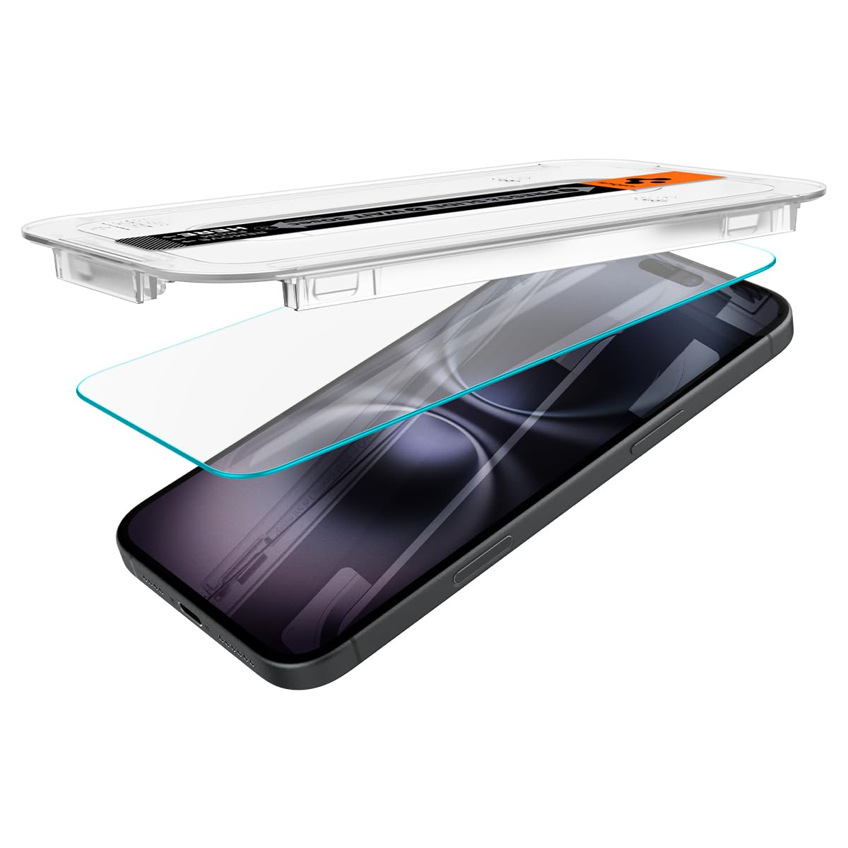 Spigen GlasTR EZ FIT Screen Protector for iPhone 16 / 15, 2 Pack