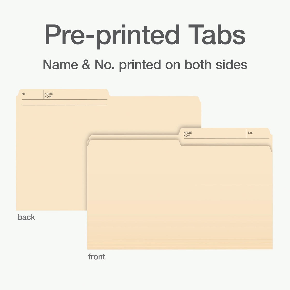 Pendaflex File Folders, 1/2 Cut Tab, Legal Size, Manila, 100 Count