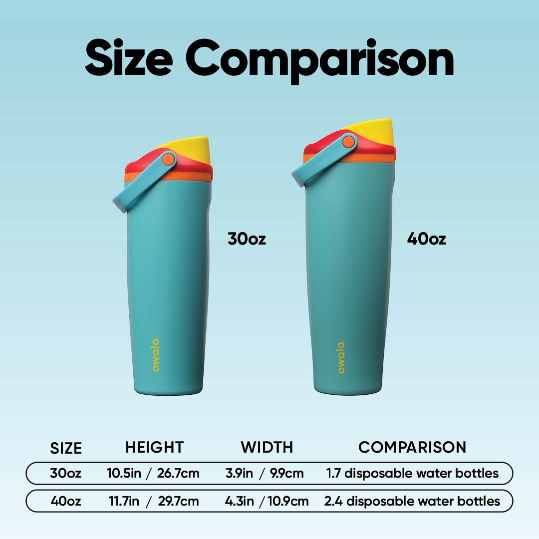 Owala FreeSip Sway Insulated Water Bottle, 30oz, Summer Sweetness
