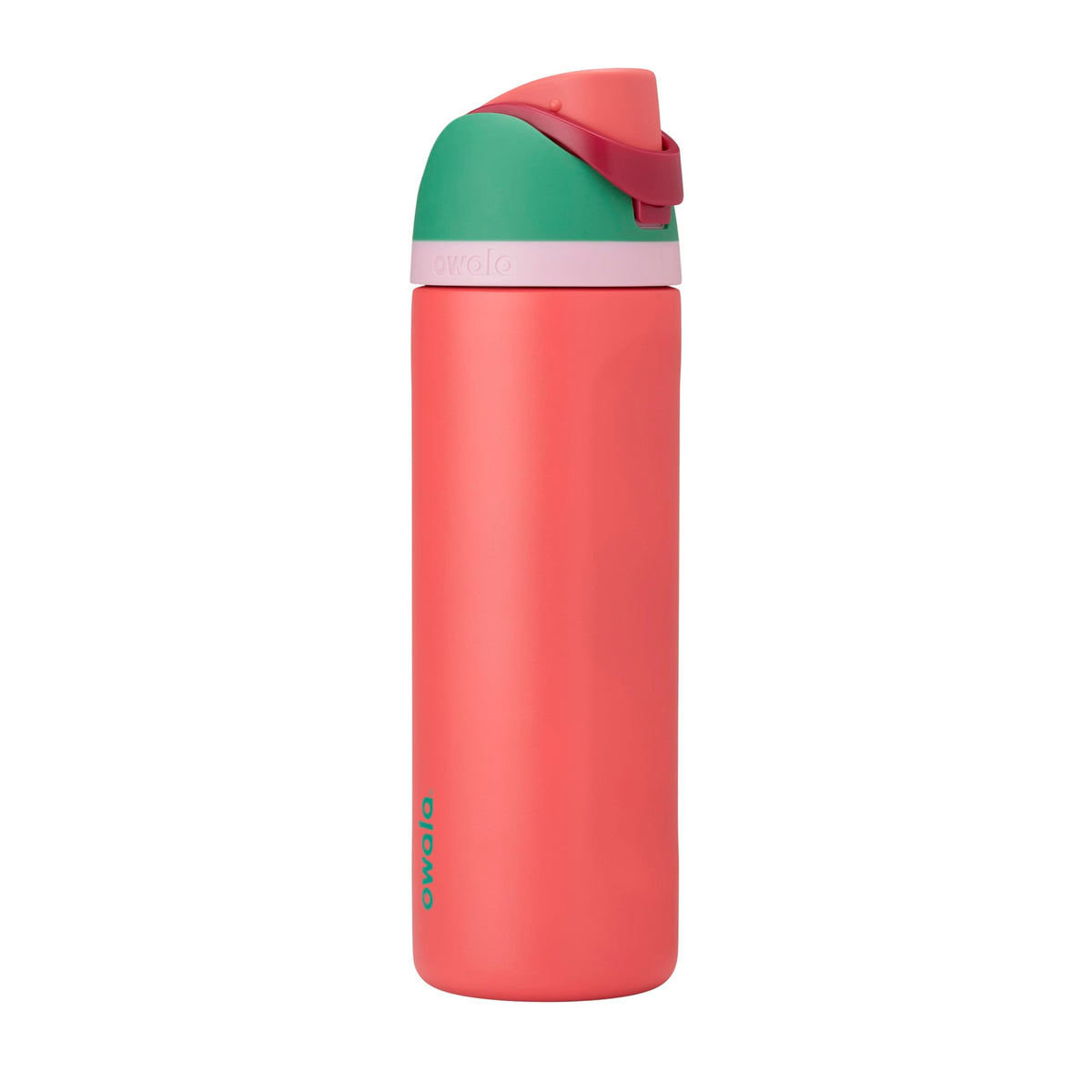 Owala FreeSip Stainless Steel Water Bottle, 24 oz, Strawberry Field