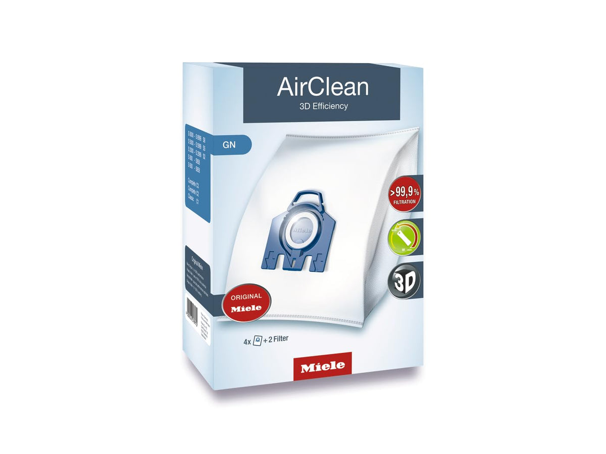 Miele AirClean 3D Efficiency GN Dust Bags, 4 Bags, 10123210