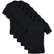 Gildan Men's Crew T-Shirts G1100, Black, 6-Pack, Medium