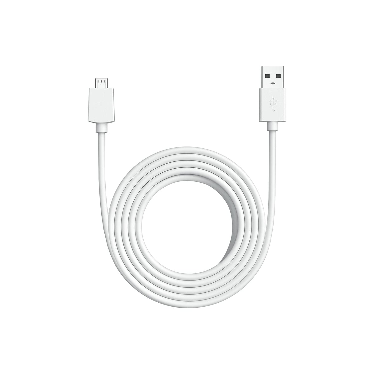 Ring USB-A to Micro USB Power Cable for Indoor Cam, 3 m, White