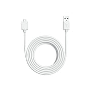 Ring USB-A to Micro USB Power Cable for Indoor Cam, 3 m, White