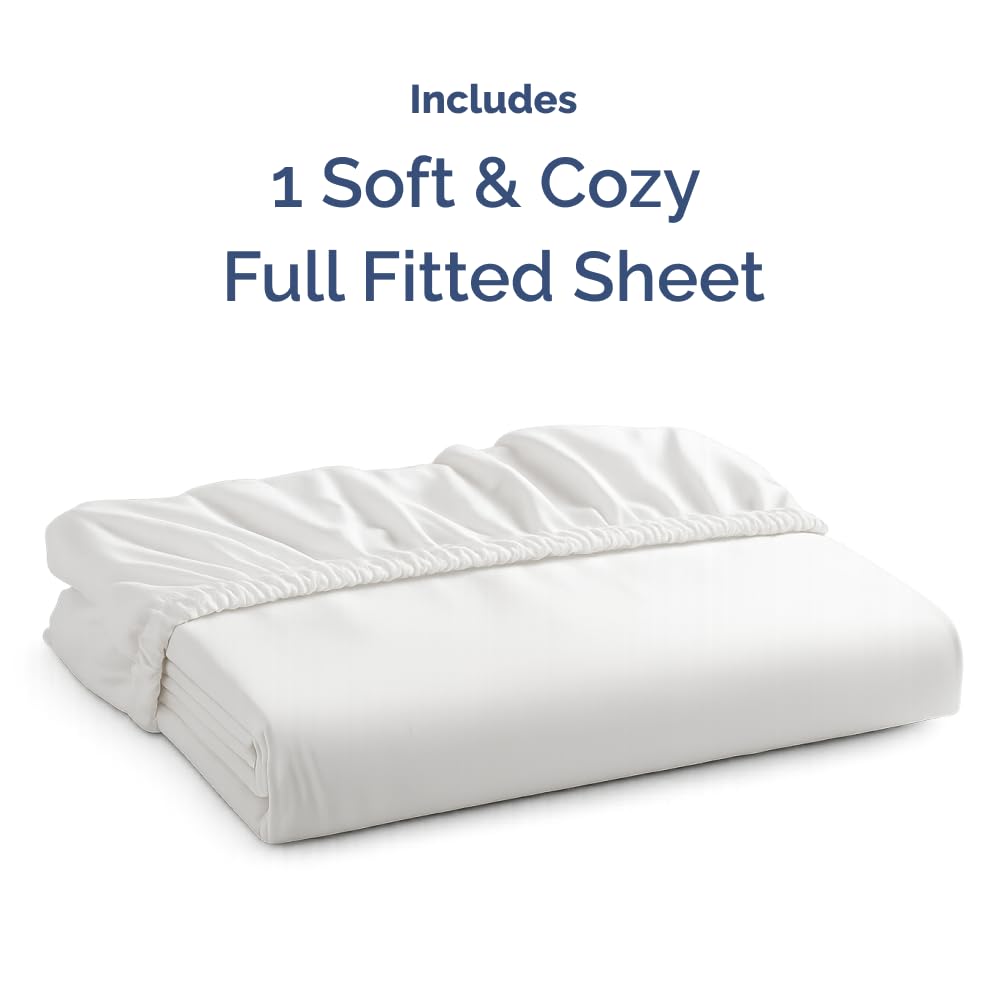 CGK Unlimited Deep Pocket Fitted Sheet, Full, White
