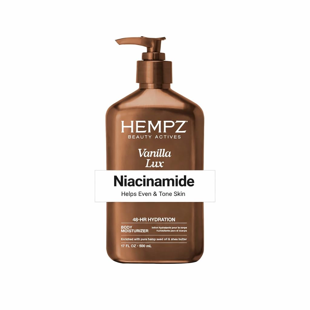 Hempz Vanilla Lux Herbal Body Moisturizer, 17 oz