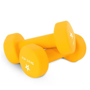 Yes4All Neoprene Dumbbells Pair, Orange, 8lbs