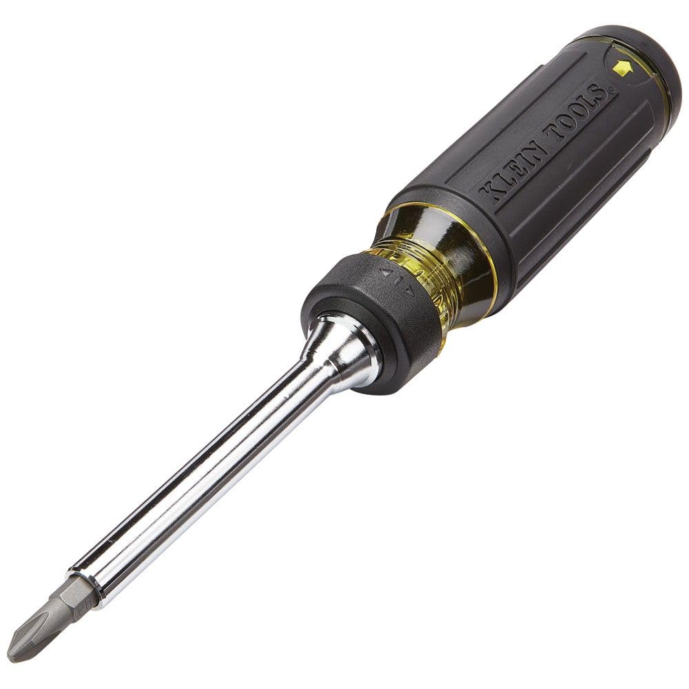 Klein Tools 32305 Multi-Bit Ratcheting Screwdriver, 15-in-1