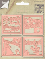 Joy! Crafts - Cut-Emboss-Deboss Die -Text Squares