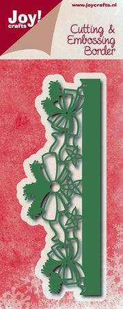 Joy! Crafts Cutting stencil - Bowborder Christmas