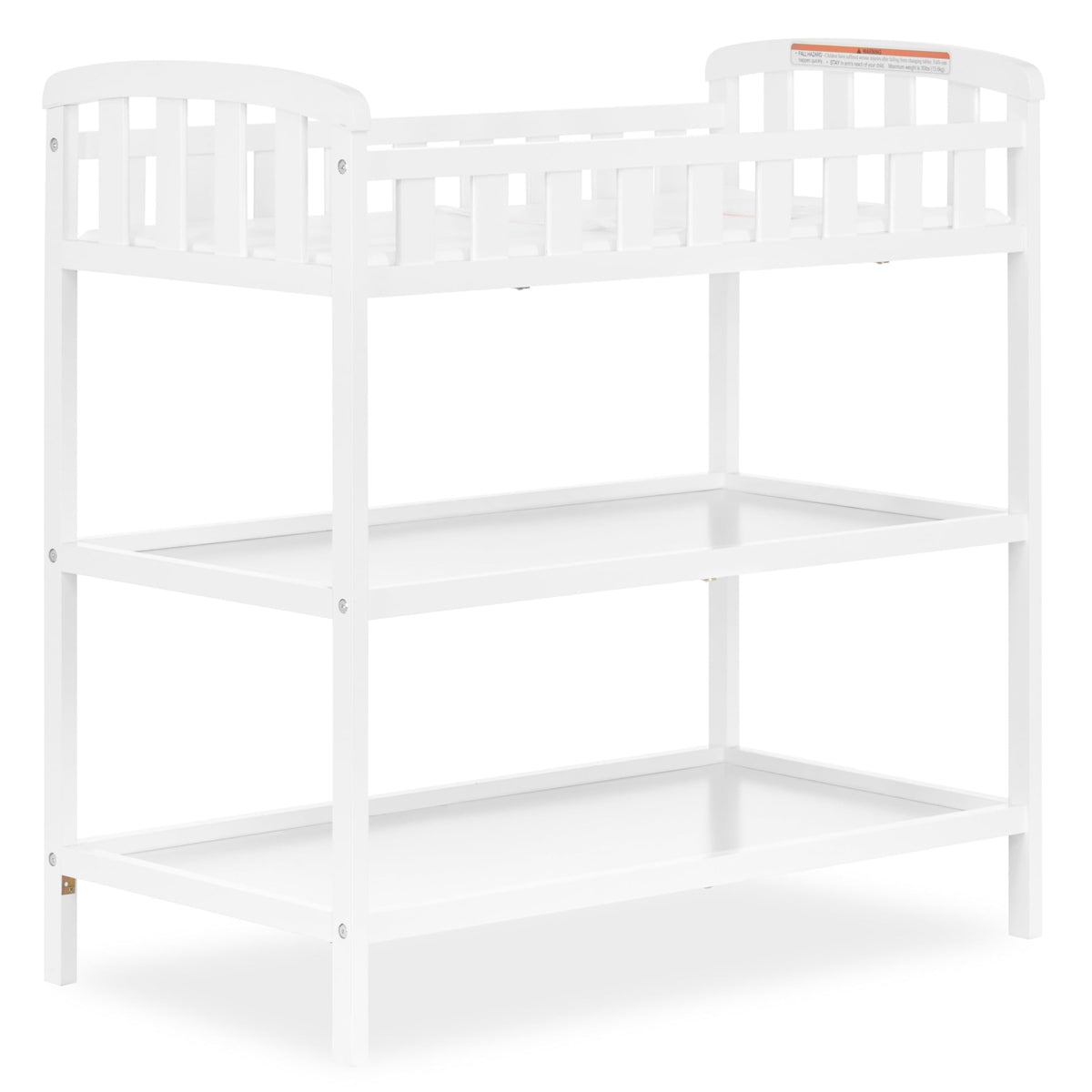 Dream On Me Emily Changing Table, White, with 1" Pad