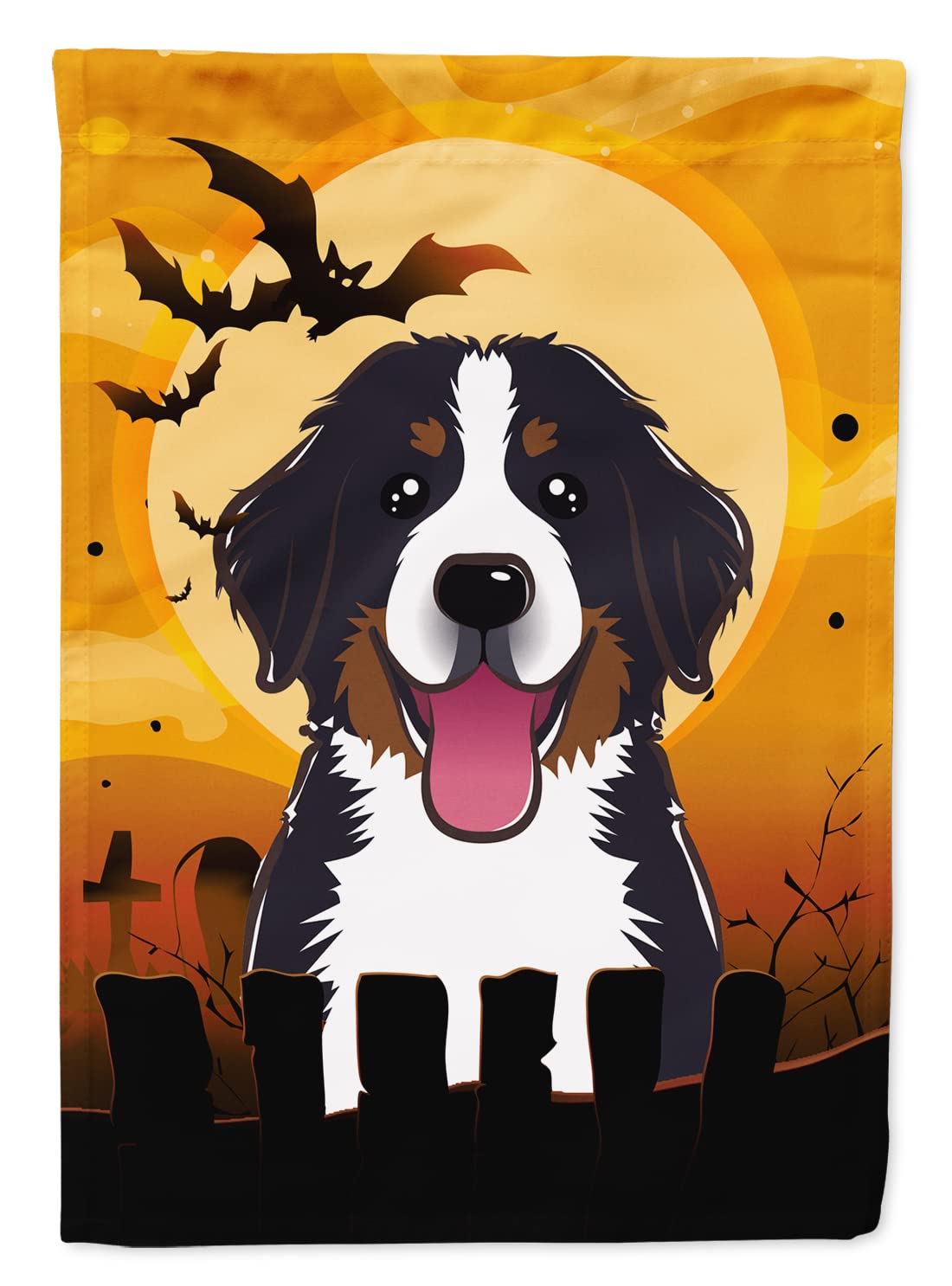Caroline's Treasures Halloween Bernese Mountain Dog House Flag
