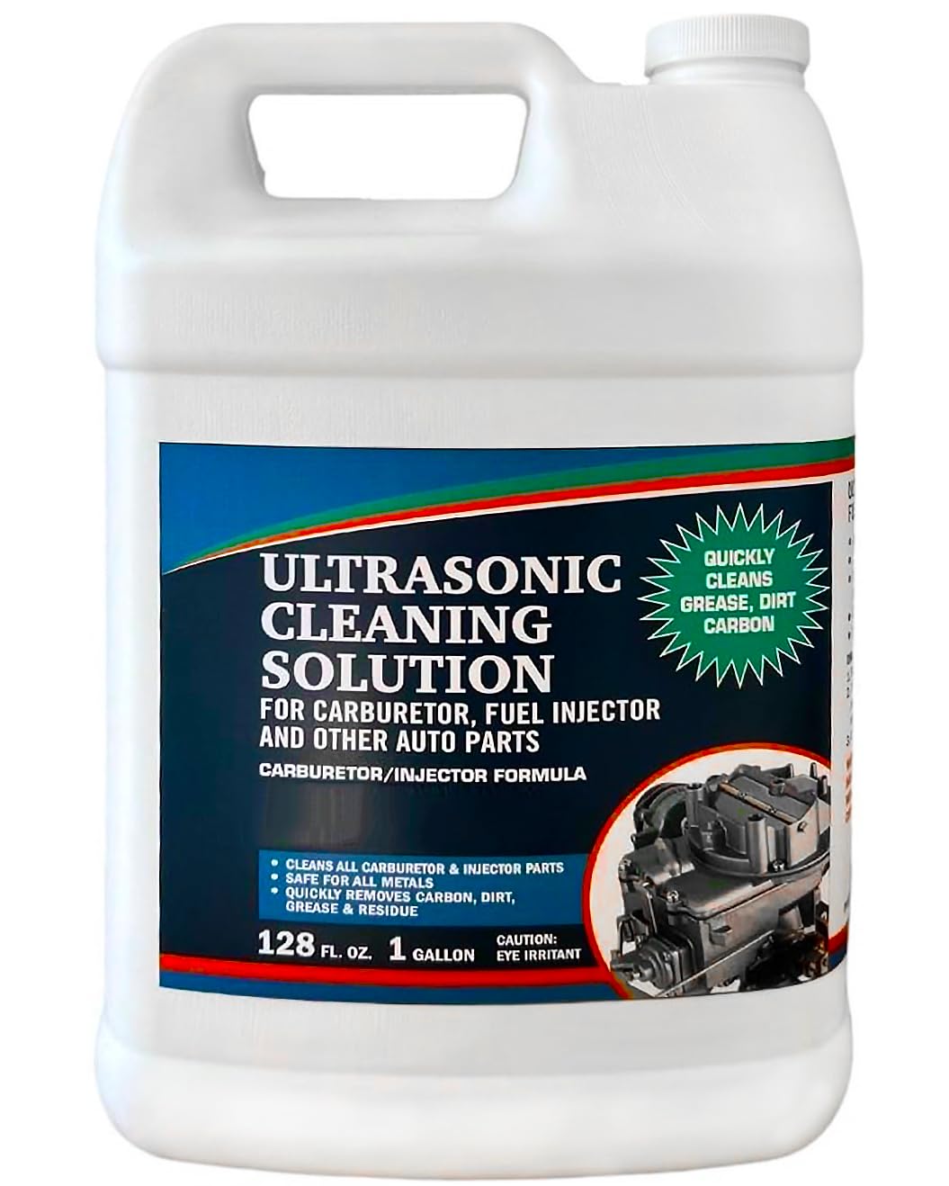 Ultrasonic Cleaner Solution for Carburetors and Engine Parts, 1 Gallon