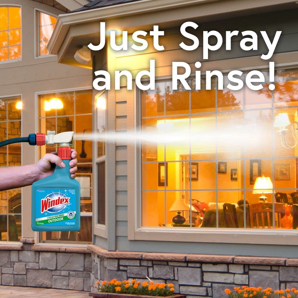 Windex Outdoor Window, Glass and Patio Cleaner Refill, 3.8 mL