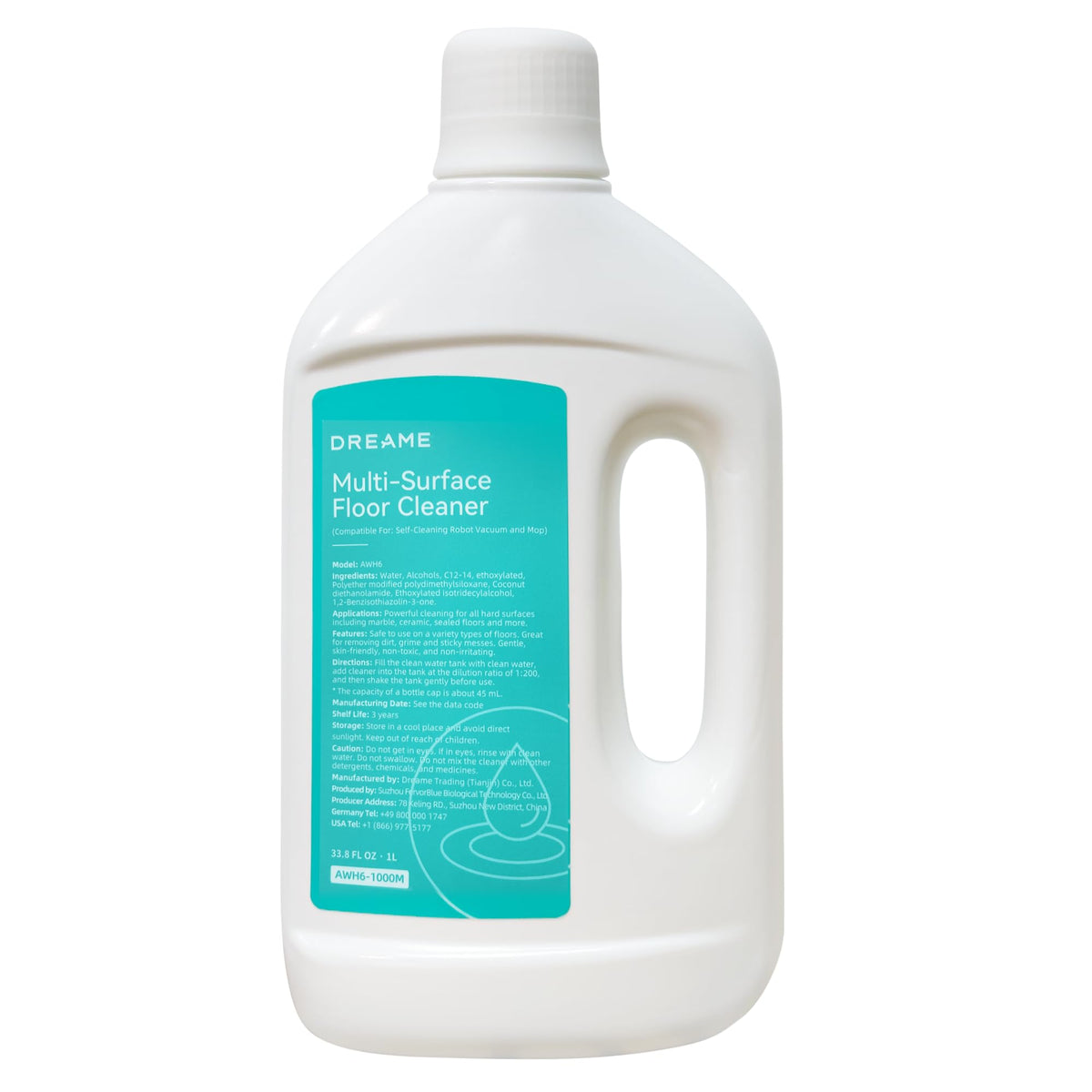 Dreame Robot Vacuum Floor Cleaning Solution, 33.81 Fl Oz