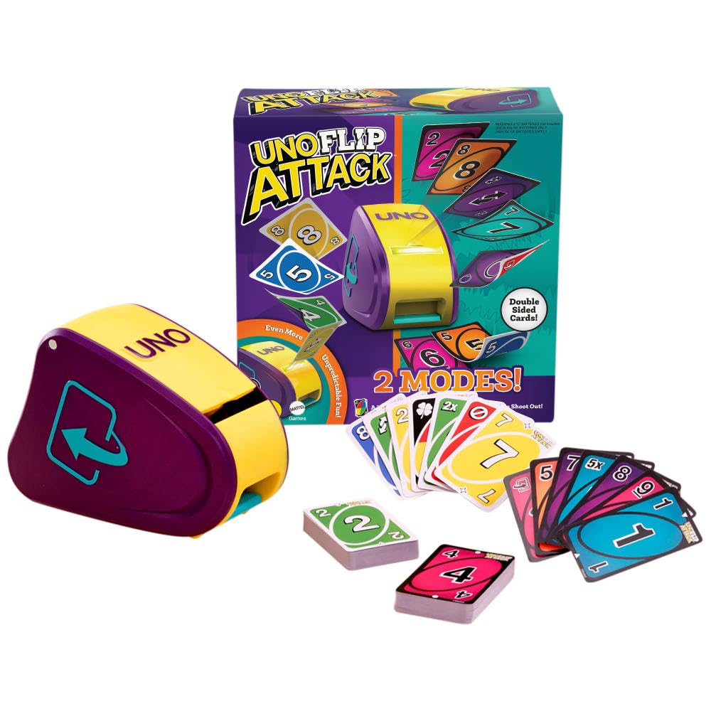 Mattel Games UNO Flip Attack Card Game, Ages 7+