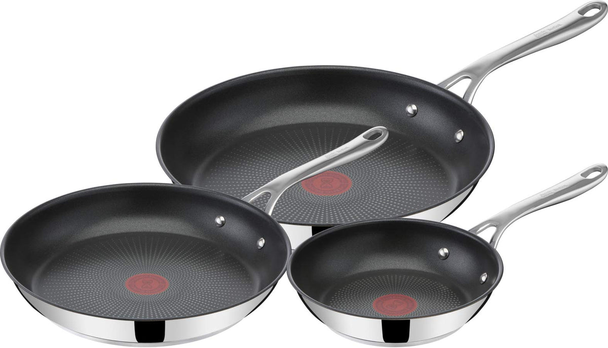 Jamie Oliver by Tefal Cooks Direct Nonstick Pan Set, 3 Pcs, 20/24/28cm