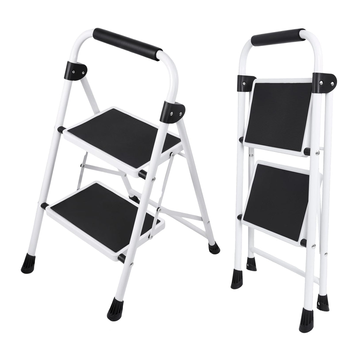 Sweetcrispy 2 Step Ladder with Anti-Slip Pedal