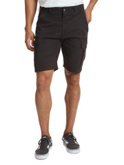 Wrangler Authentics Men's Classic Cargo Stretch Short, Black Twill, 42