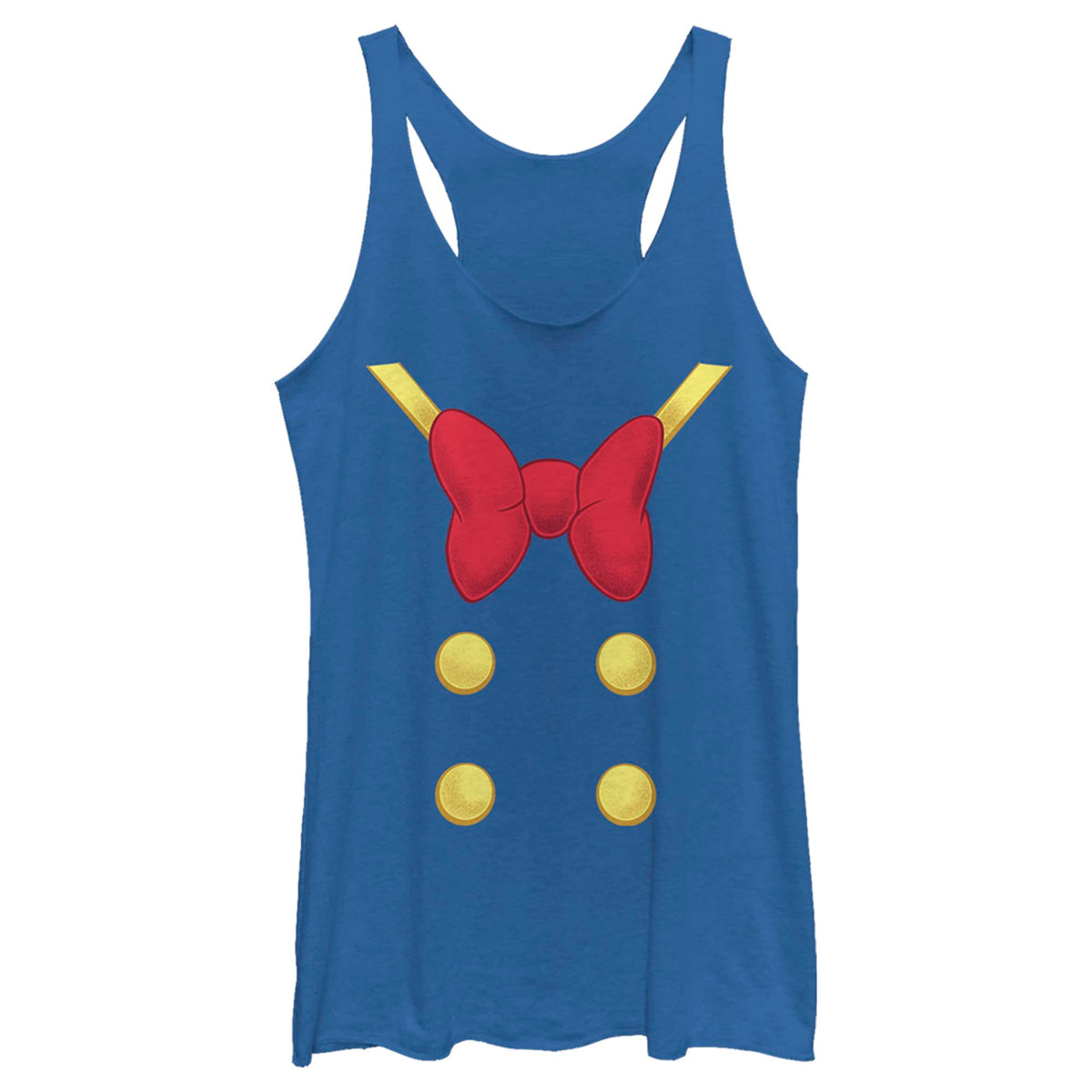 Disney Women's Donald Duck Halloween Tank, Royal Blue Heather, X-Large