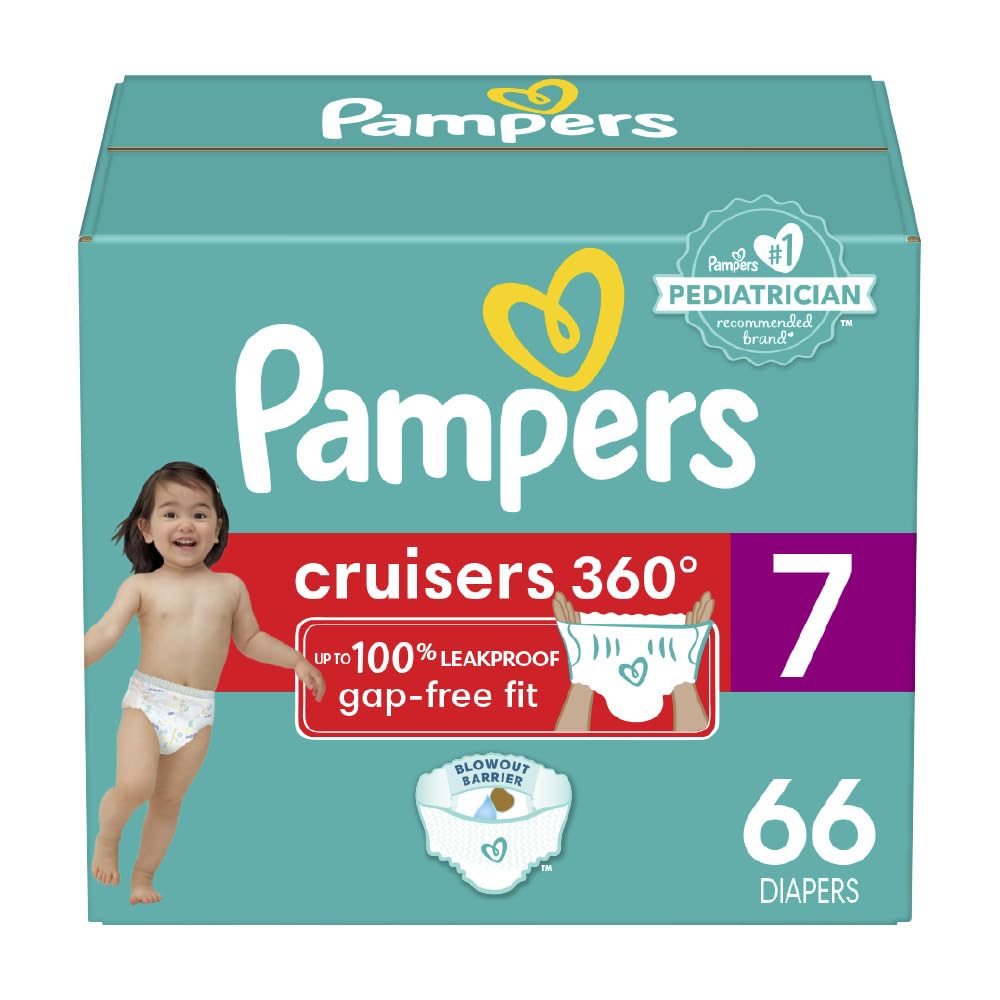 Pampers Cruisers 360 Pull-On Diapers, Size 7, 66 Count