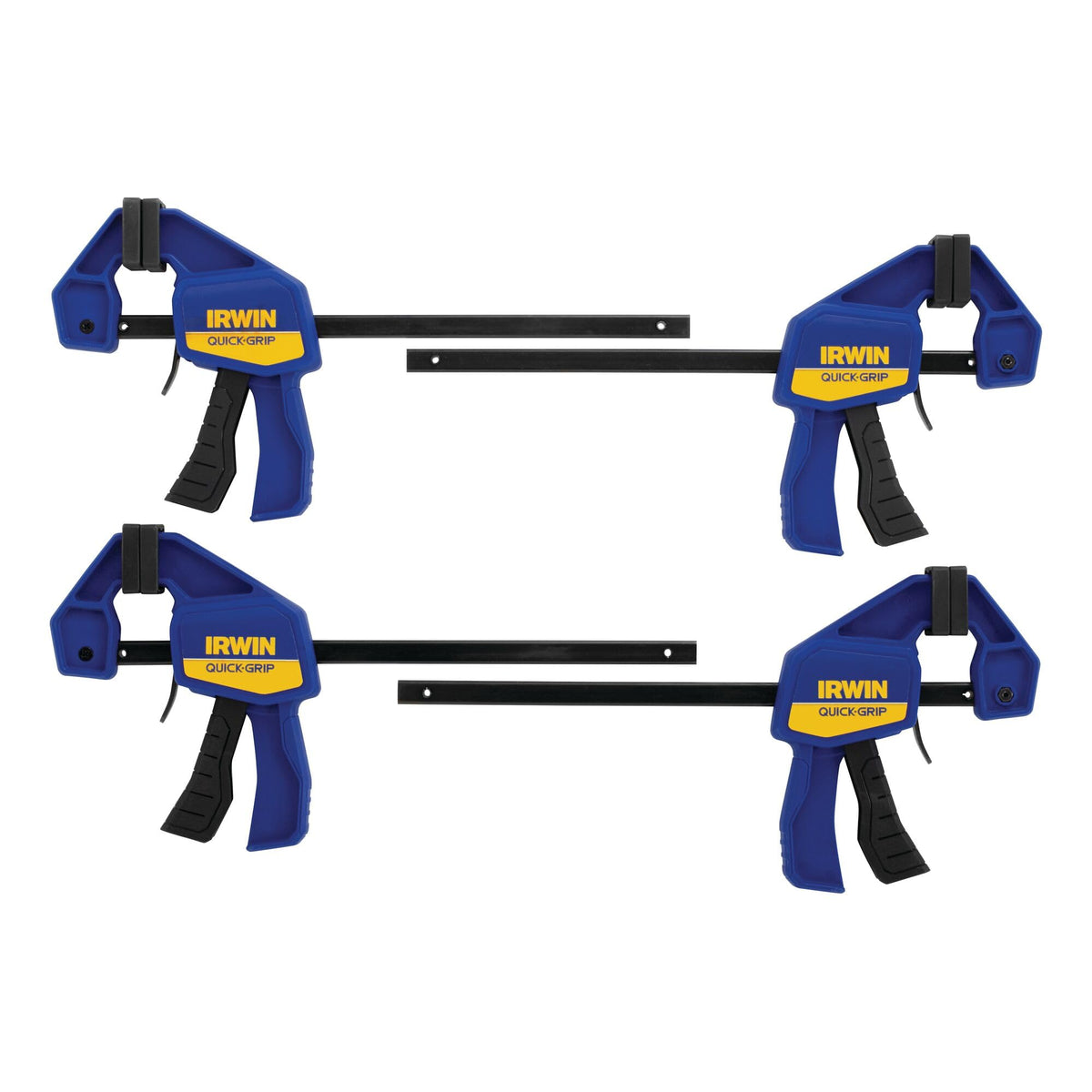 Irwin Quick-Grip One-Handed Mini Bar Clamps, 6 Inch, 4 Pack