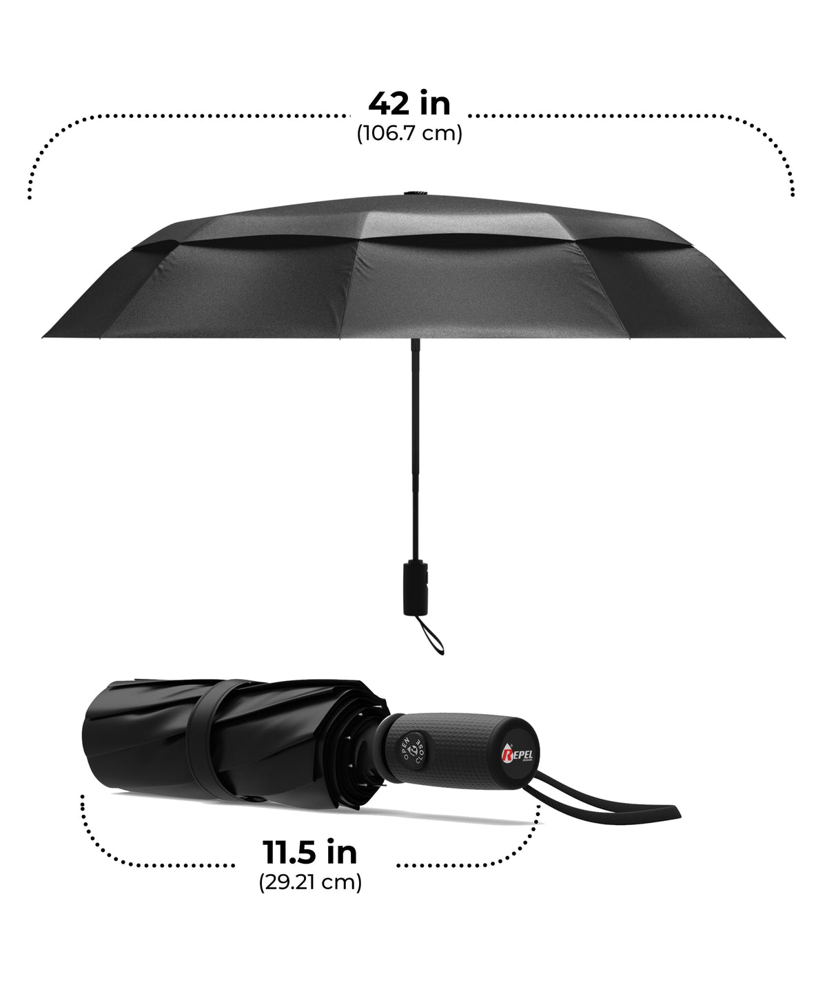 Repel Windproof Travel Umbrella, Auto Folding