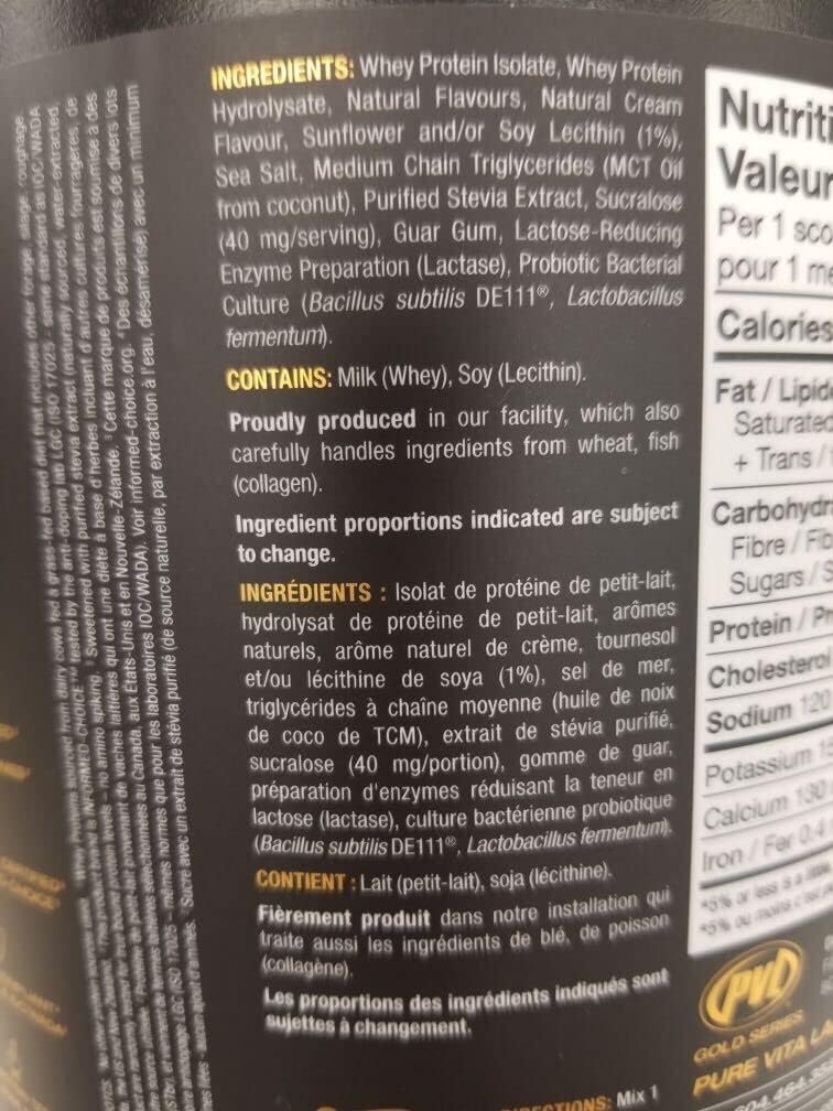 PVL Isogold Grass Fed Isolate Whey Protein, Chocolate, 2.27 kg