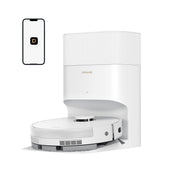 DREAME D20 Plus Robot Vacuum and Mop, Self-Emptying, White