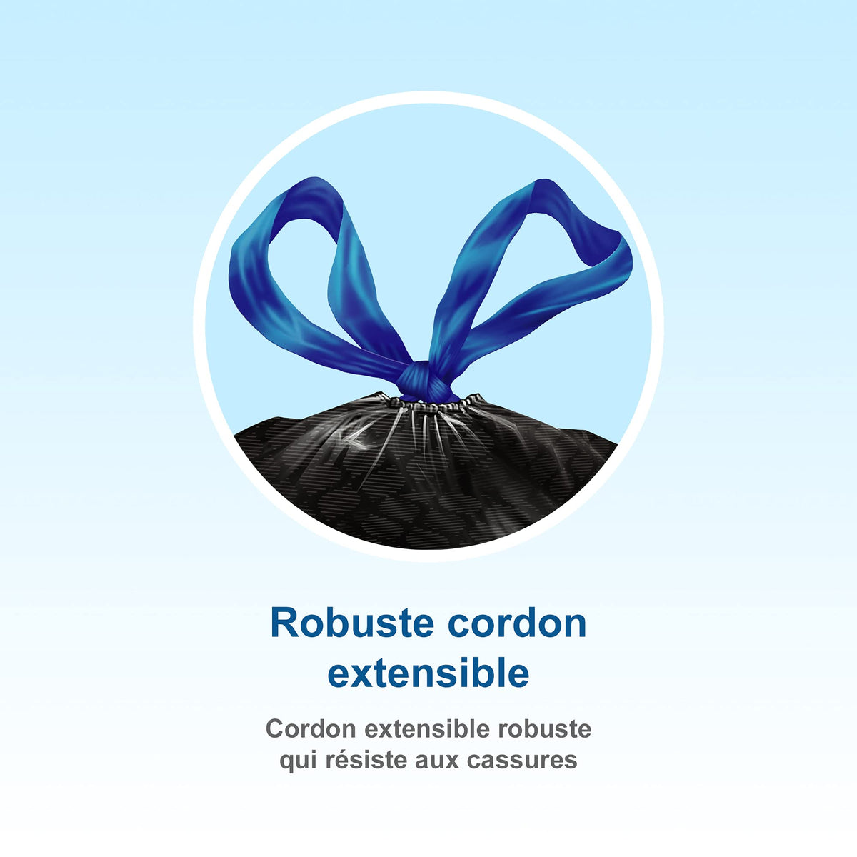 Hefty Garbage Bags, Large, 90 L, Black, Drawstring, 80 Count