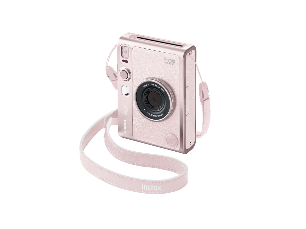 Fujifilm Instax Mini Evo Hybrid Instant Camera, Gentle Rose