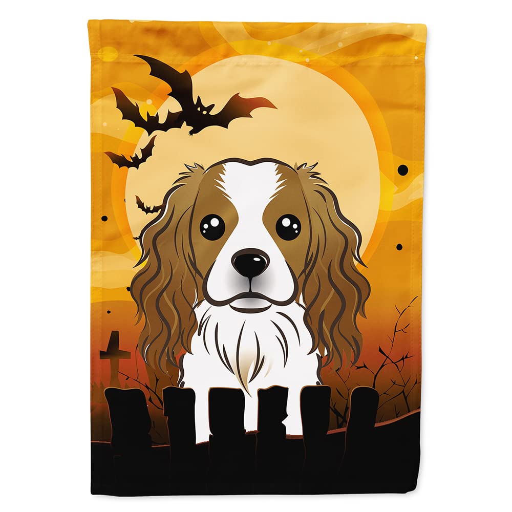 Caroline's Treasures Halloween Cavalier Spaniel Flag